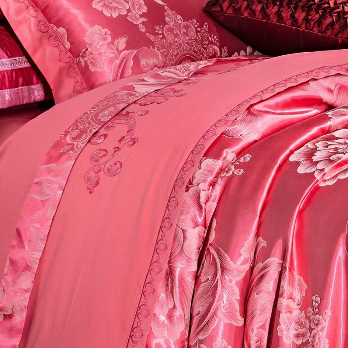 91家纺网 家纺一手货源 找家纺 60支丝棉贡缎提花经典绣花