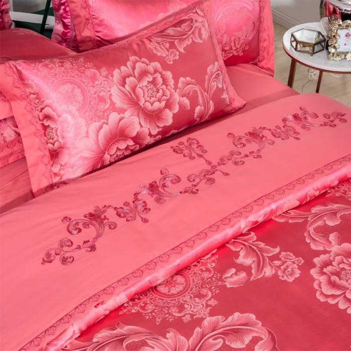 91家纺网 家纺一手货源 找家纺 60支丝棉贡缎提花经典绣花