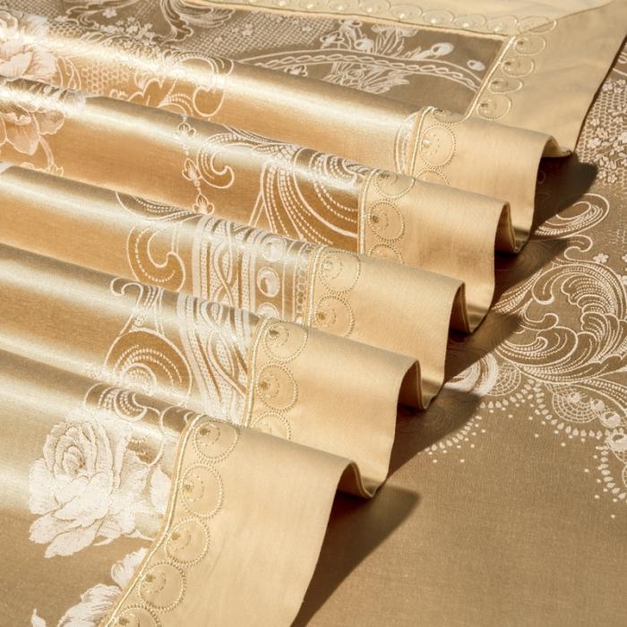 91家纺网 家纺一手货源 找家纺 60支丝棉贡缎提花经典绣花