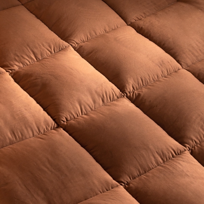 91家纺网 家纺一手货源 找家纺 壹张床 2020新款羽丝绒床垫 咖色