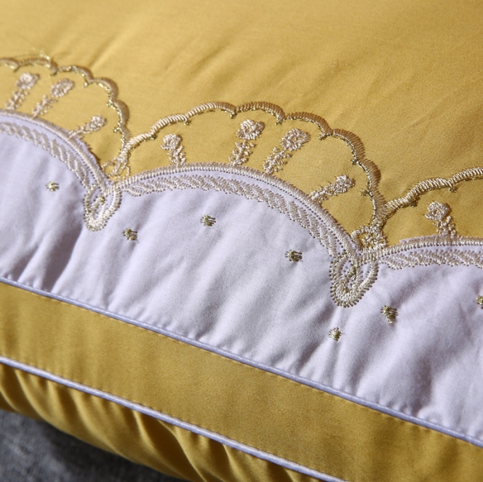 91家纺网 家纺一手货源 找家纺 （总）贤内助 2024新款全棉羽丝英伦花边枕头枕芯