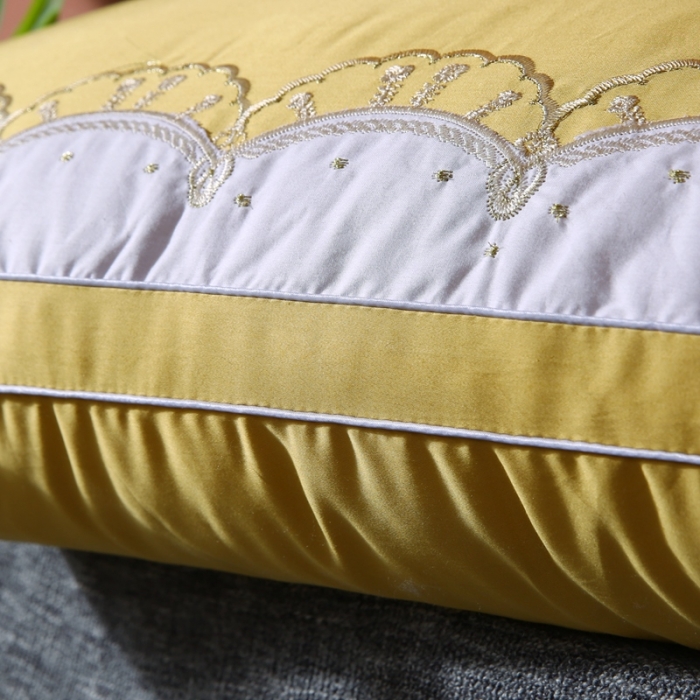 91家纺网 家纺一手货源 找家纺 （总）贤内助 2024新款全棉羽丝英伦花边枕头枕芯