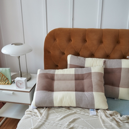 91家纺网 家纺一手货源 找家纺 （总）赛格时代家居   枕芯 全棉色织水洗羽丝绒枕