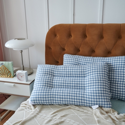 91家纺网 家纺一手货源 找家纺 （总）赛格时代家居   枕芯 全棉色织水洗羽丝绒枕