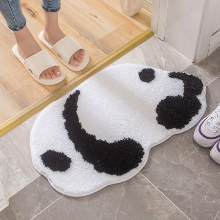 仟亿莱家纺 2020新款动物背影系列地垫 熊猫