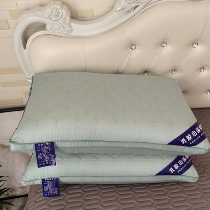 浩宇家纺 新型热熔枕定型可水洗机洗防螨舒睡单人枕头枕芯刺绣绿