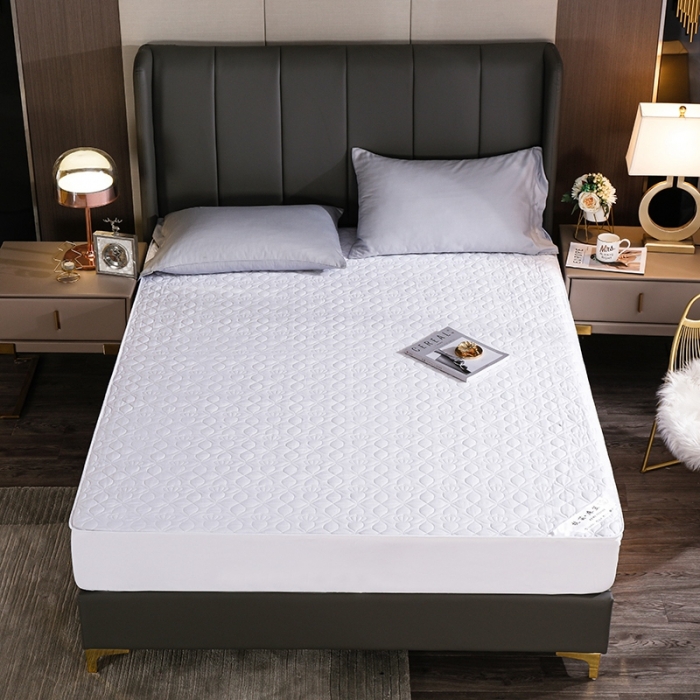 91家纺网 家纺一手货源 找家纺 豪选家纺 2025新款纯棉床笠 皇冠白