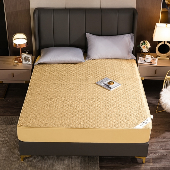 91家纺网 家纺一手货源 找家纺 豪选家纺 2025新款纯棉床笠 皇冠驼