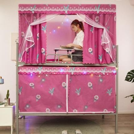 91家纺网 家纺一手货源 找家纺 （总）艾晶美家纺 2020新款学生上下铺布帘蚊帐