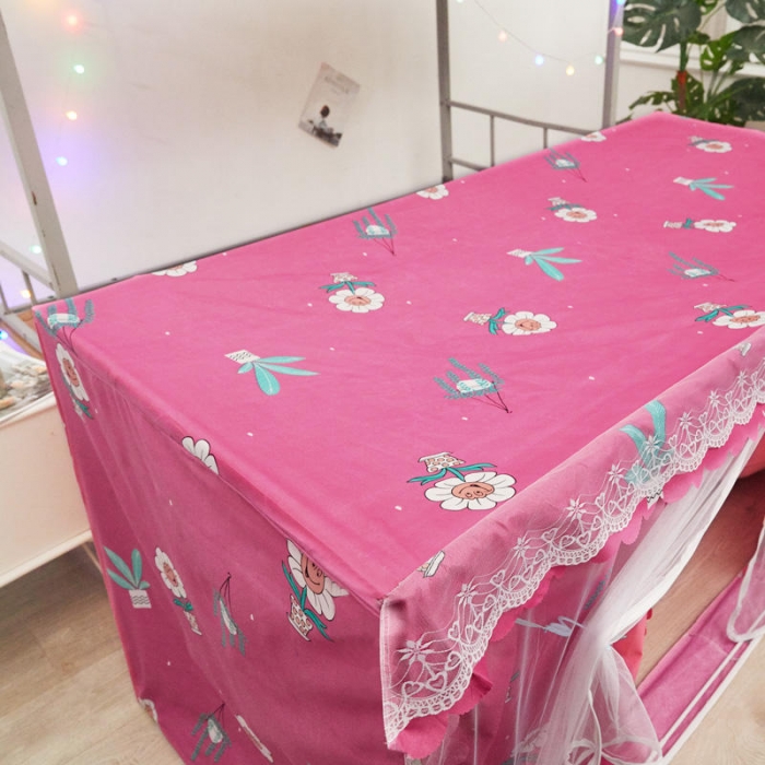 91家纺网 家纺一手货源 找家纺 艾晶美家纺 2020新款学生上下铺布帘蚊帐 太阳花