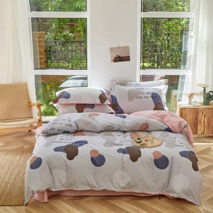 91家纺网 家纺一手货源 找家纺 （总）星期三 2020凉爽6月新款全棉13372四件套（加老板微信有会员价）