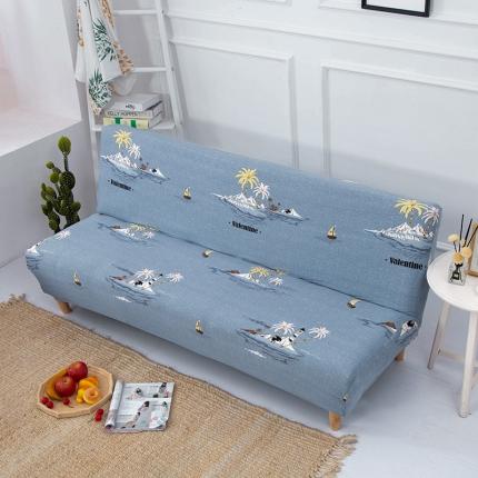 91家纺网 家纺一手货源 找家纺 雅竹 印花无扶手沙发床套罩 海岛恋