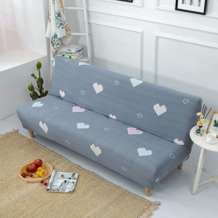 雅竹 印花无扶手沙发床套罩 编织心