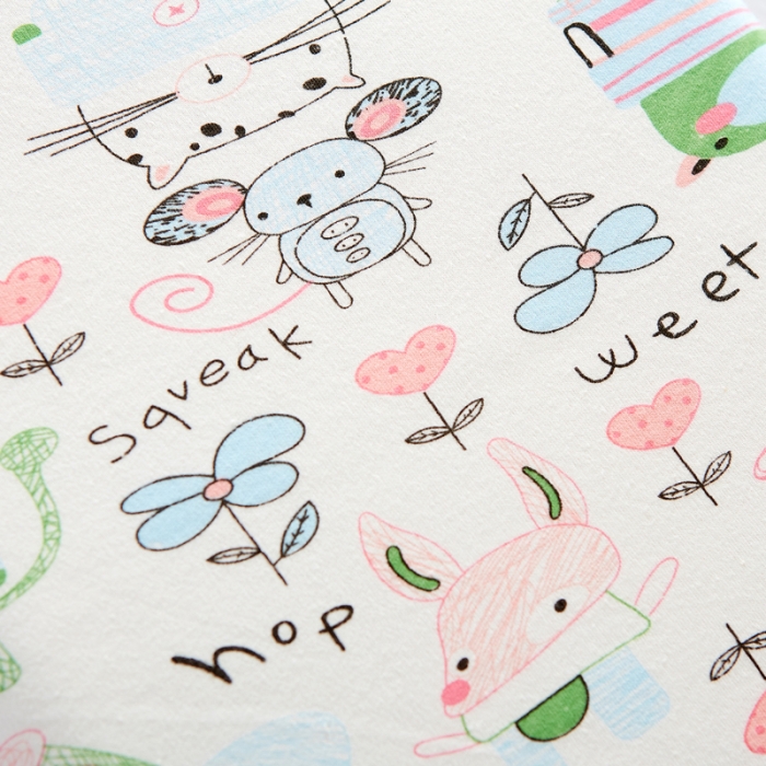 91家纺网 家纺一手货源 找家纺 萌番宝 新款婴儿薄定型乳胶枕头43*28*3cm 花花世界