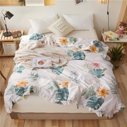 91家纺网 家纺一手货源 找家纺 （总）十个点家纺 2020全棉13372斜纹印花床裙三件套