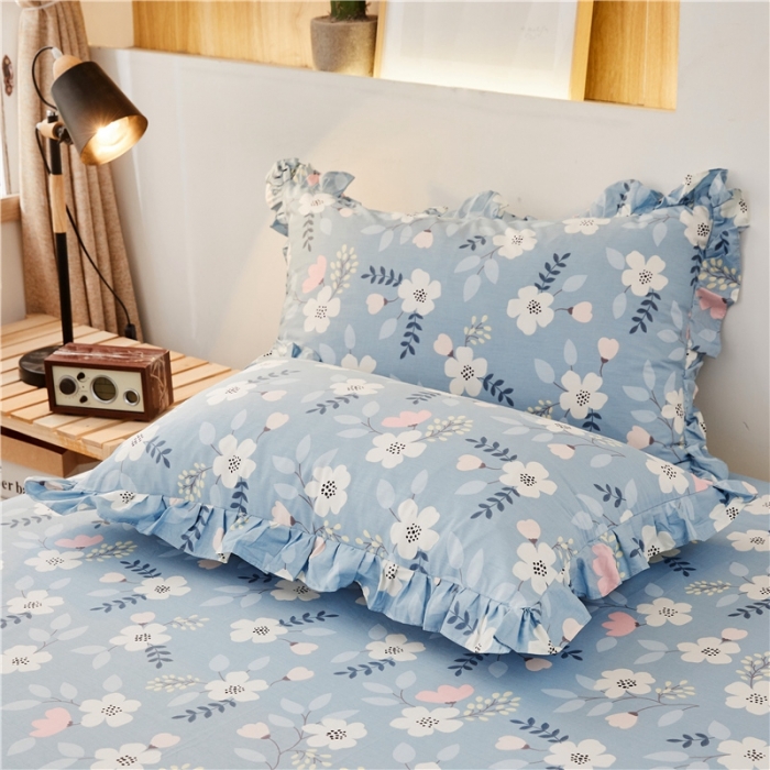 91家纺网 家纺一手货源 找家纺 十个点家纺 2020新款印花床裙三件套 花样人生