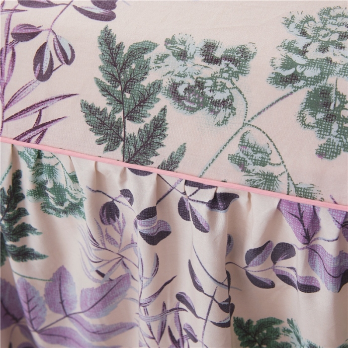 91家纺网 家纺一手货源 找家纺 十个点家纺 2020新款印花床裙三件套 欣雅