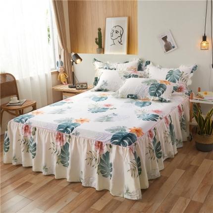 十个点家纺 2020新款印花床裙三件套 忆江南