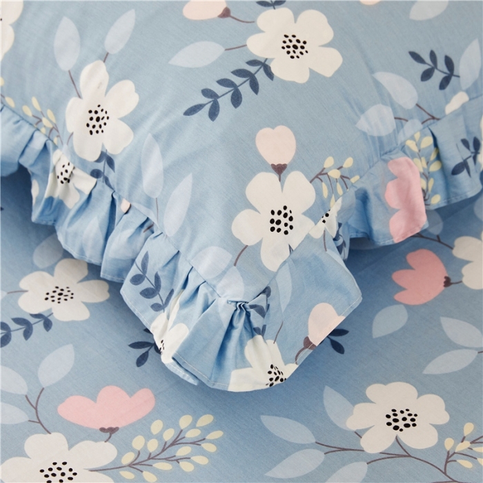 91家纺网 家纺一手货源 找家纺 十个点家纺 2020新款印花床裙四件套花样人生