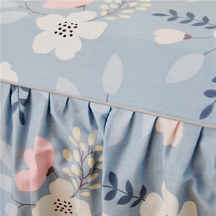 91家纺网 家纺一手货源 找家纺 十个点家纺 2020新款印花床裙四件套花样人生