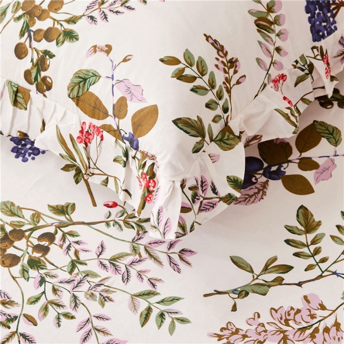 91家纺网 家纺一手货源 找家纺 十个点家纺 2020新款印花床裙四件套普罗旺斯