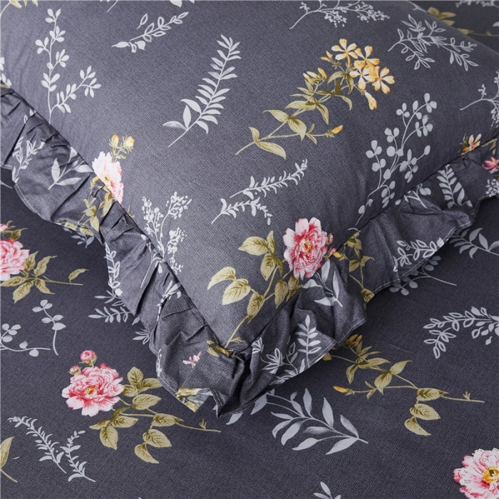 91家纺网 家纺一手货源 找家纺 十个点家纺 2020新款印花床裙四件套塞纳河畔