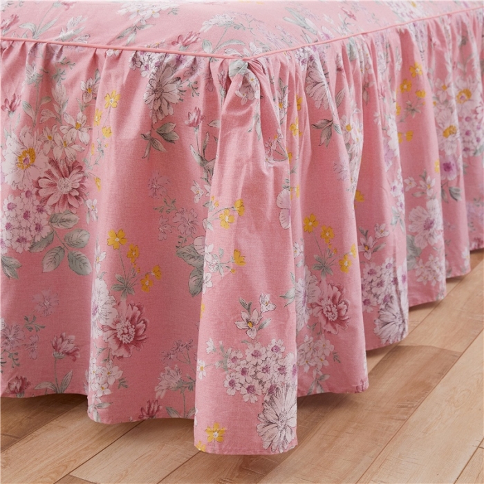 91家纺网 家纺一手货源 找家纺 十个点家纺 2020新款印花床裙四件套索菲亚