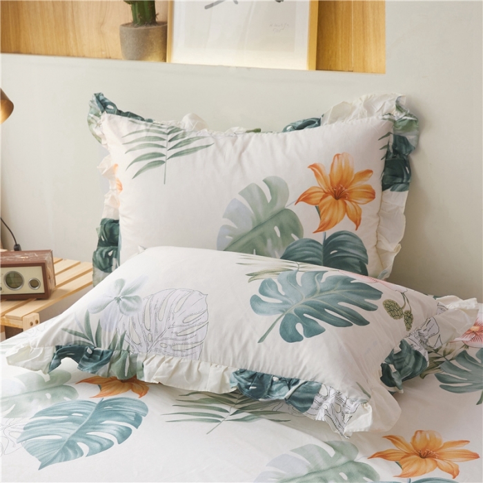 91家纺网 家纺一手货源 找家纺 十个点家纺 2020新款印花床裙四件套忆江南