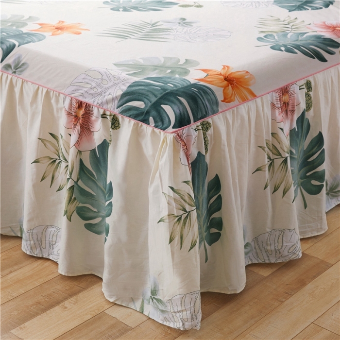 91家纺网 家纺一手货源 找家纺 十个点家纺 2020新款印花床裙四件套忆江南