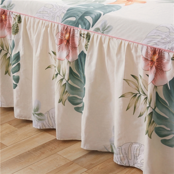 91家纺网 家纺一手货源 找家纺 十个点家纺 2020新款印花床裙四件套忆江南