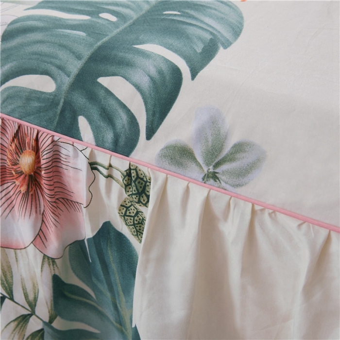 91家纺网 家纺一手货源 找家纺 十个点家纺 2020新款印花床裙四件套忆江南