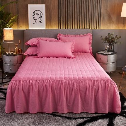 91家纺网 家纺一手货源 找家纺 （总）十个点家纺2020新款全棉色织水洗棉纯棉夹棉单件床裙