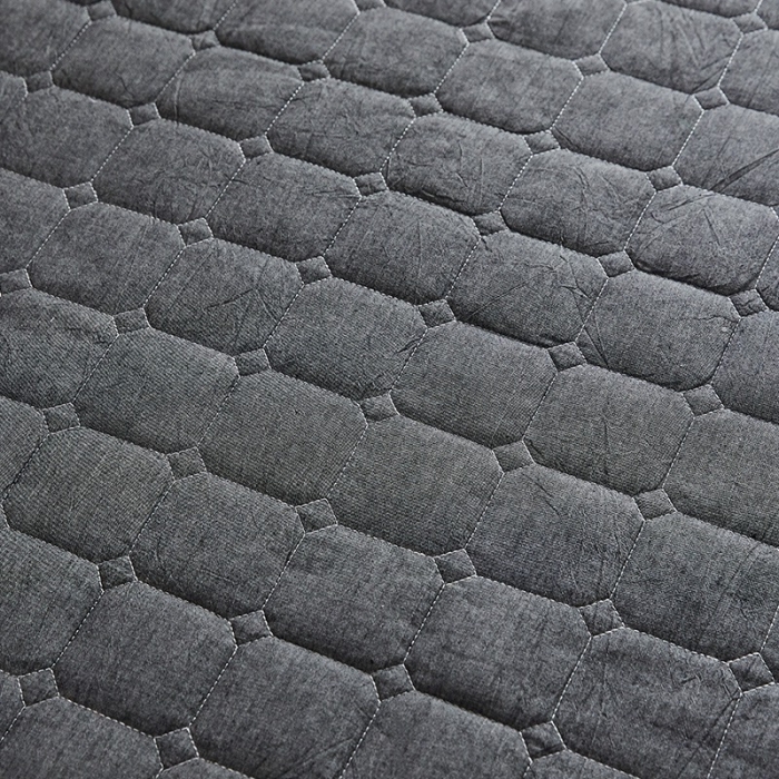 91家纺网 家纺一手货源 找家纺 十个点家纺2020新款夹棉单件床裙 深灰