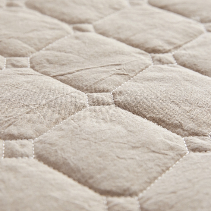 91家纺网 家纺一手货源 找家纺 十个点家纺2020新款夹棉单件床裙 卡其