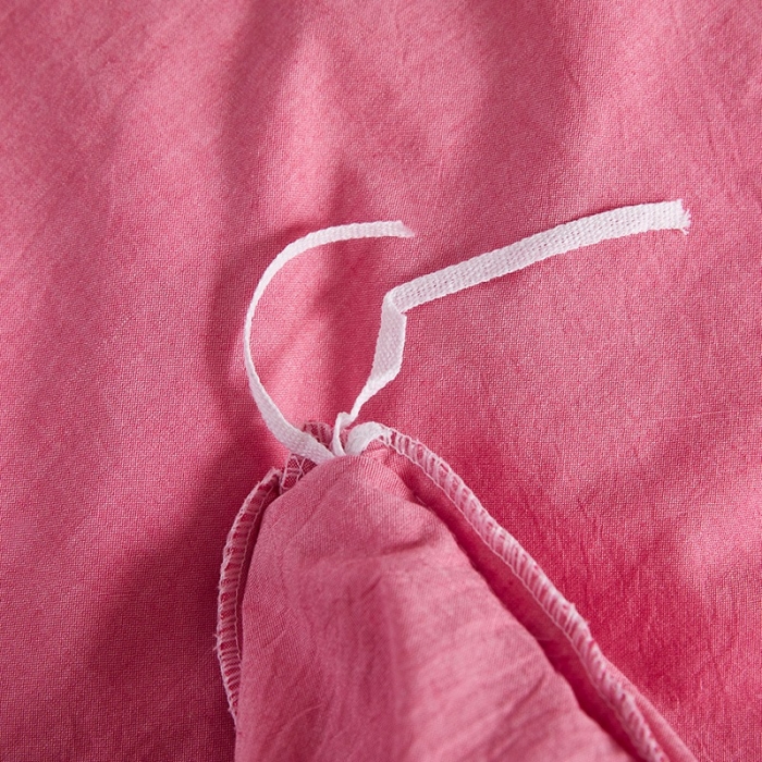 91家纺网 家纺一手货源 找家纺 十个点家纺 2020新款单层床裙三件套 红青年