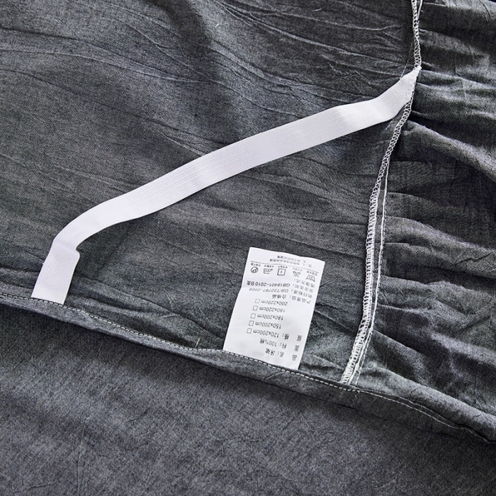 91家纺网 家纺一手货源 找家纺 十个点家纺 2020新款单层床裙三件套 深灰