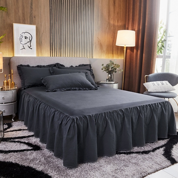 91家纺网 家纺一手货源 找家纺 十个点家纺 2020新款单层四件套 黑青年