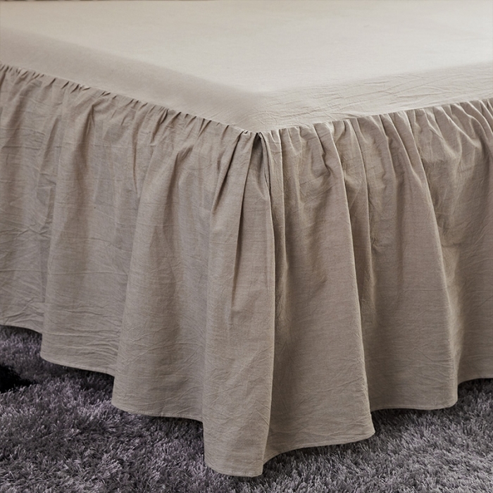 91家纺网 家纺一手货源 找家纺 十个点家纺 2020新款单层四件套 卡其