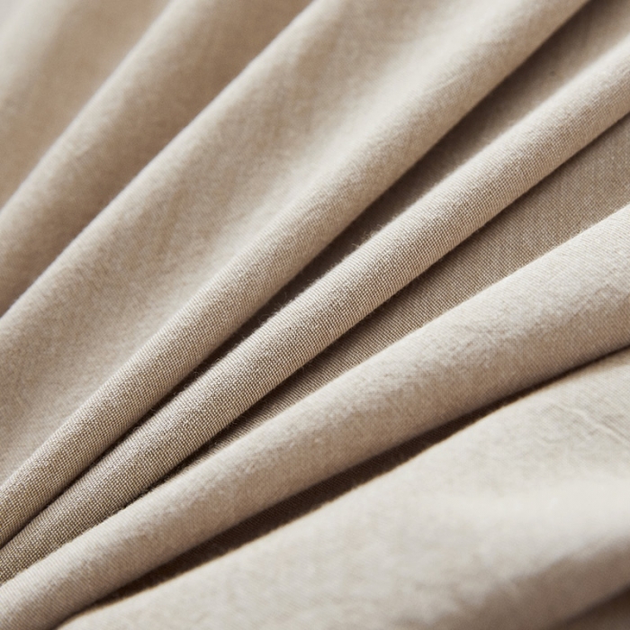 91家纺网 家纺一手货源 找家纺 十个点家纺 2020新款单层四件套 卡其