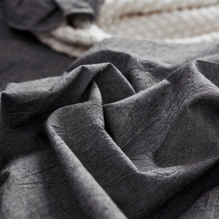 91家纺网 家纺一手货源 找家纺 十个点家纺 2020新款单层四件套 深灰