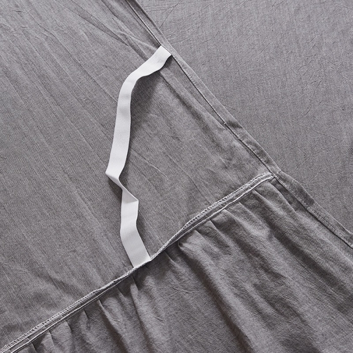 91家纺网 家纺一手货源 找家纺 十个点家纺 2020新款单层四件套 银灰