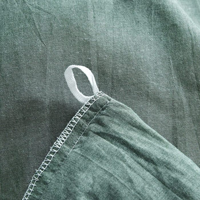 91家纺网 家纺一手货源 找家纺 十个点家纺 2020新款水洗棉被套 豆绿