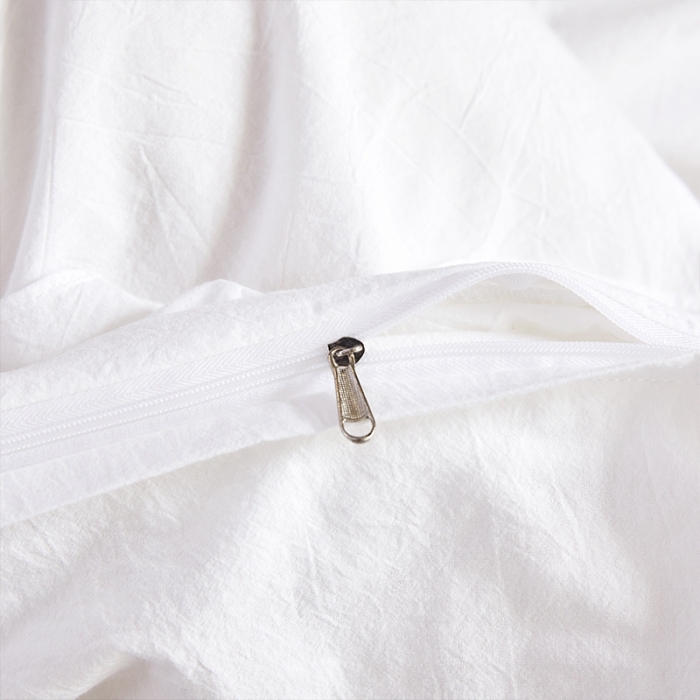 91家纺网 家纺一手货源 找家纺 十个点家纺 2020新款水洗棉被套 珠光白