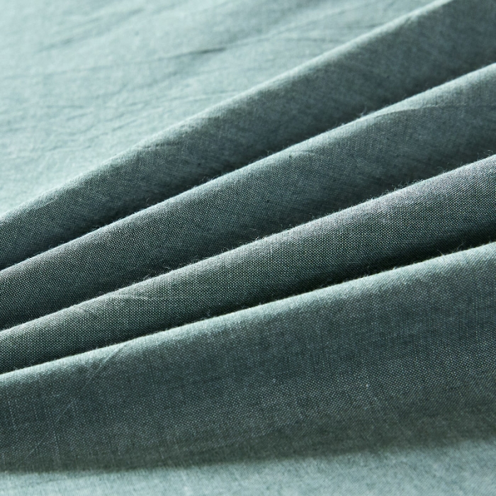 91家纺网 家纺一手货源 找家纺 十个点家纺 2020新款水洗棉被套 豆绿