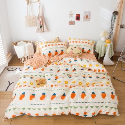 91家纺网 家纺一手货源 找家纺 （总）桃子家居家居2020新款13372纯棉元气少女系四件套