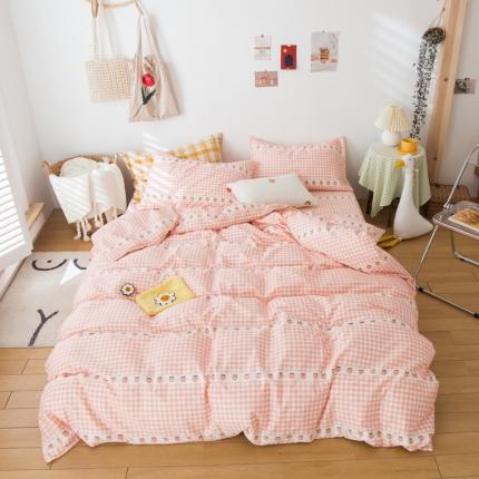 91家纺网 家纺一手货源 找家纺 （总）桃子家居家居2020新款13372纯棉元气少女系四件套