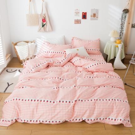 91家纺网 家纺一手货源 找家纺 （总）桃子家居家居2020新款13372纯棉元气少女系四件套