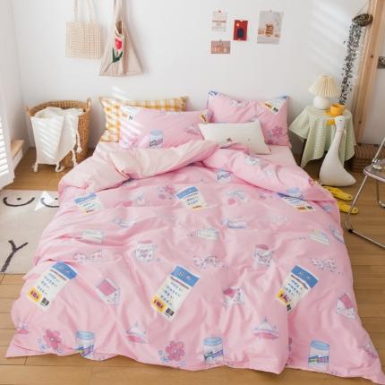 91家纺网 家纺一手货源 找家纺 （总）桃子家居家居2020新款13372纯棉元气少女系四件套