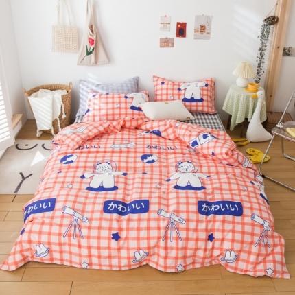 91家纺网 家纺一手货源 找家纺 （总）桃子家居家居2020新款13372纯棉元气少女系四件套