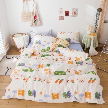 91家纺网 家纺一手货源 找家纺 （总）桃子家居家居2020新款13372纯棉元气少女系四件套